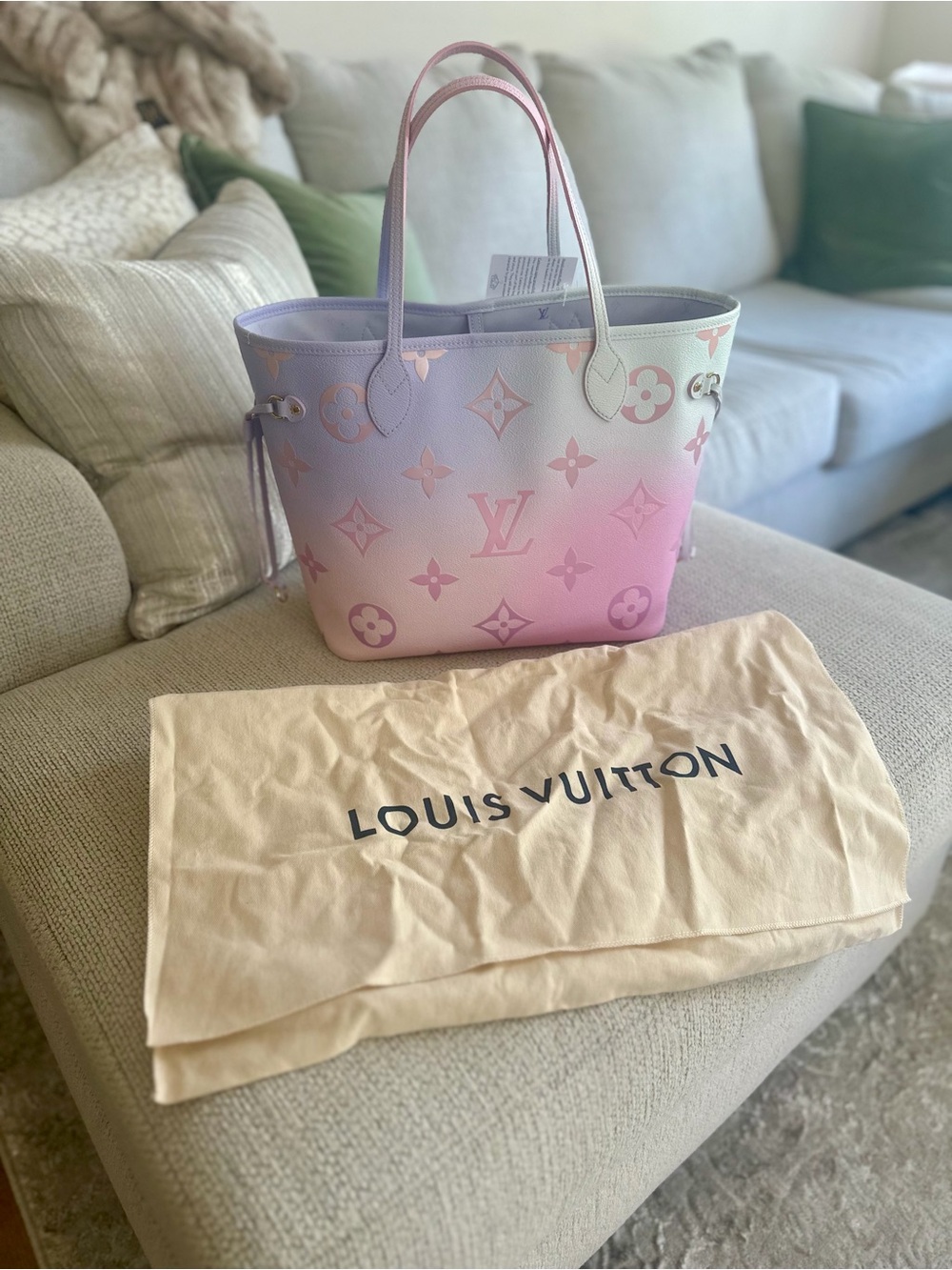 Louis Vuitton Sunrise Pastel Neverfull Tote - Picture 12 of 12